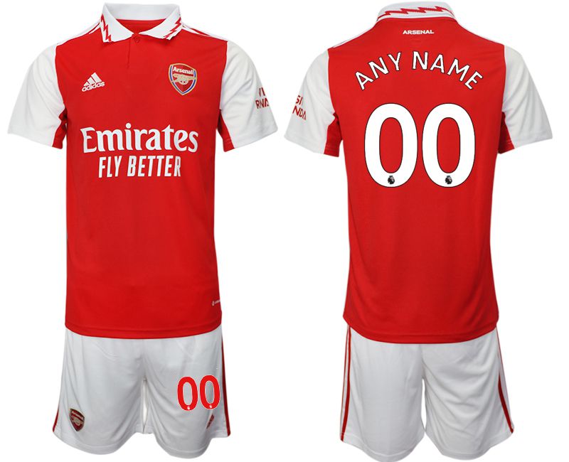 Cheap Men 2022-2023 Club Arsenal home red customized Soccer Jersey